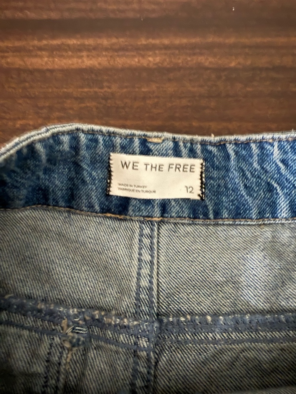 We The Free Wrap Denim Mini Skort - Picture 5 of 5